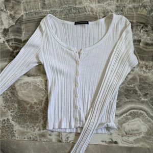 brandy melville button sweater